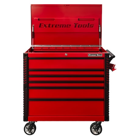 Extreme Tools Tool Cart, 6 Drawer, Red, 41 in W EX4106TCRDBK